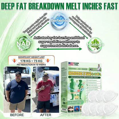🧑‍⚕️🩺 Moringa · Berberine × NAD+ 𝟏𝟎-𝐢𝐧-𝟏 𝐀𝐝𝐯𝐚𝐧𝐜𝐞𝐝 𝐍𝐚𝐧𝐨 𝐌𝐢𝐜𝐫𝐨𝐧𝐞𝐞𝐝𝐥𝐞 𝐏𝐚𝐭𝐜𝐡 — 𝐎𝐧𝐜𝐞 𝐃𝐚𝐢𝐥𝐲, 𝐕𝐢𝐬𝐢𝐛𝐥𝐞 𝐑𝐞𝐬𝐮𝐥𝐭𝐬 𝐢𝐧 𝟕 𝐃𝐚𝐲𝐬