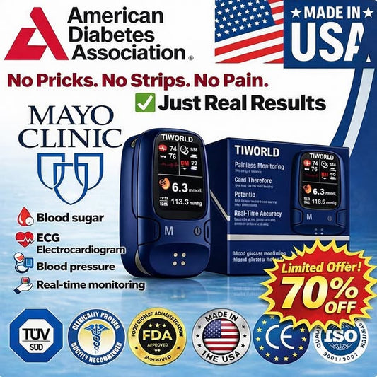 👑2026 Eaily Hot Sale Ends Today: 70% OFF!-Tiworld™ Develops Newly Launched Non-Invasive Smart Glucose Meter-✅made in the USA✅